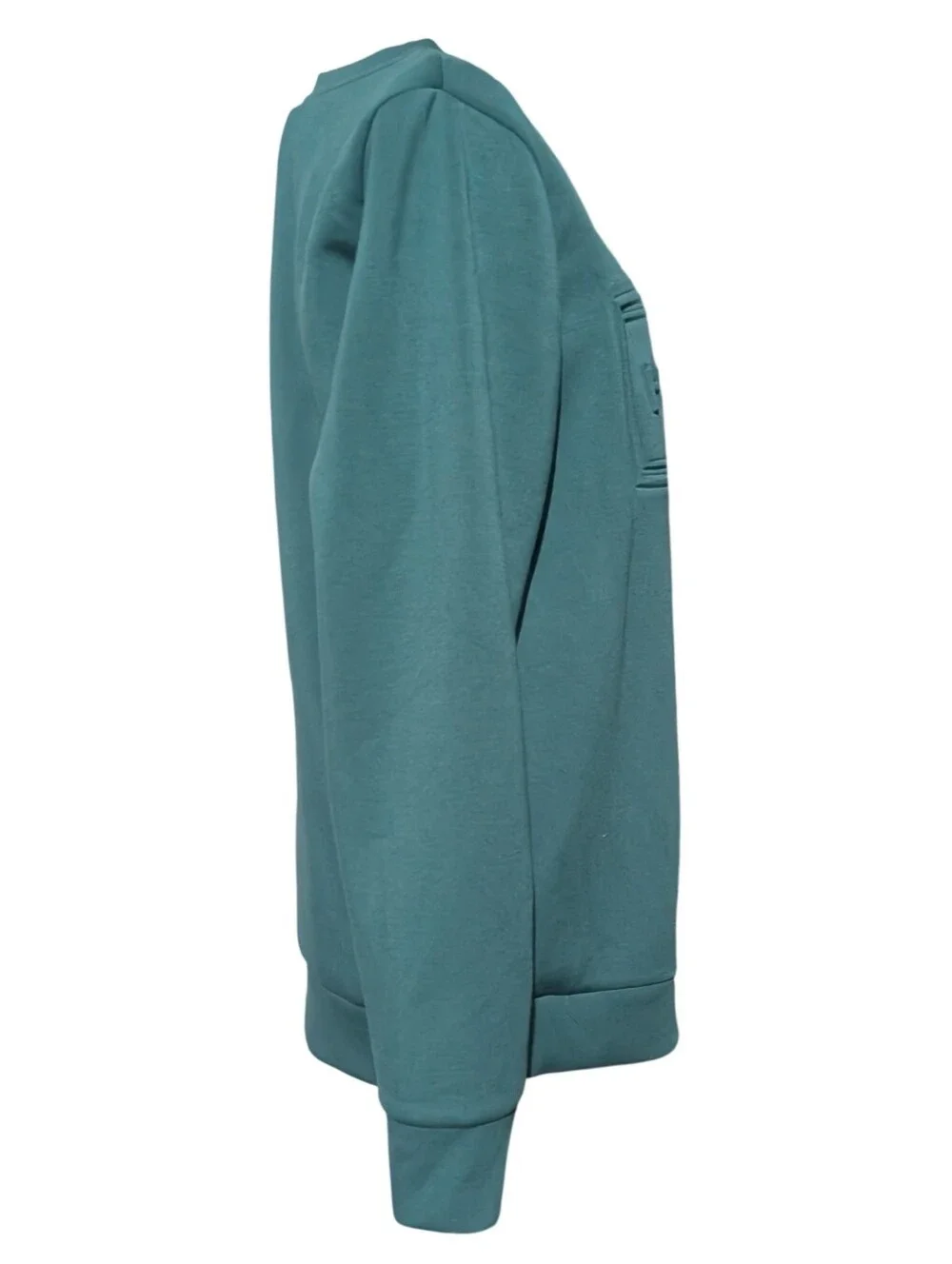 Hunter Teal Green Embossed Logo Crewneck Pullover Sweatshirt Size Small